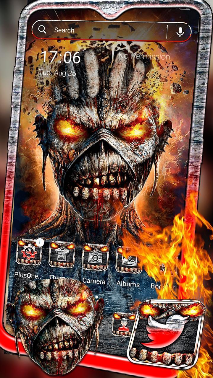 Fire Skull Theme screenshot image 1_Popularmodapk.com