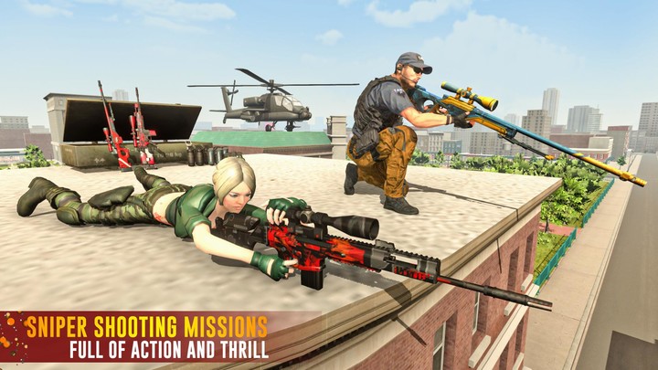 Sniper Games Offline Battle 3D screenshot image 3_Popularmodapk.com