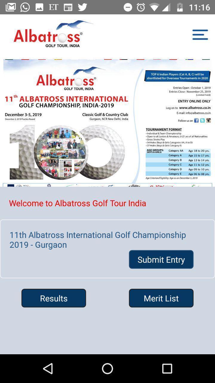 Albatross Golf Tour, India screenshot image 1_Popularmodapk.com