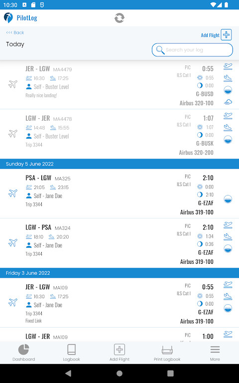 PilotLog screenshot image 9_Popularmodapk.com