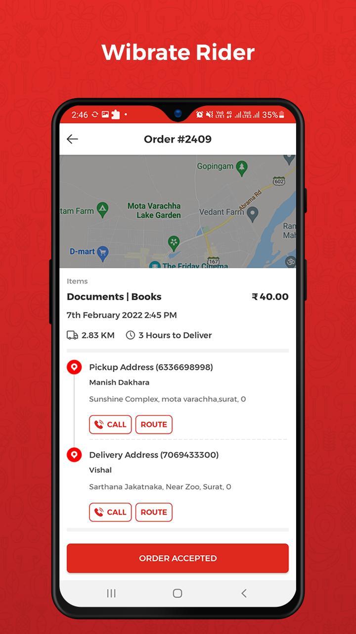Wibrate Rider-Delivery app screenshot image 6_Popularmodapk.com