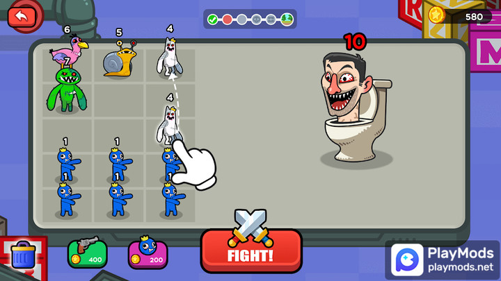 Merge War Monster Fight<span>(Unlimited Resources)</span> screenshot image 1_Popularmodapk.com