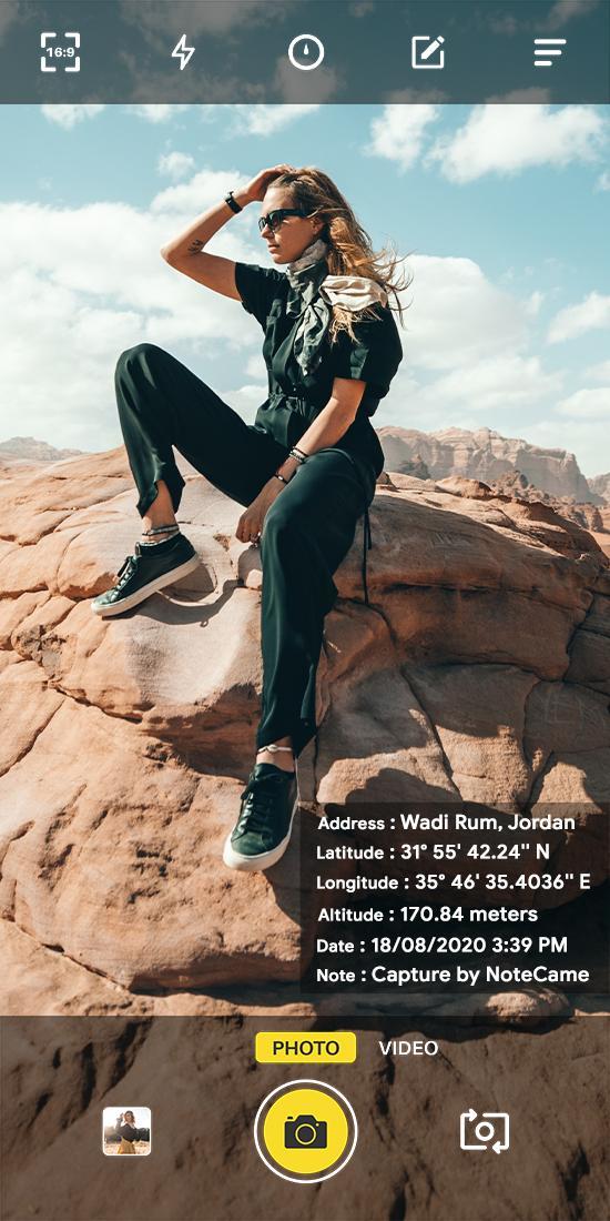 Note Cam Lite: GPS Camera screenshot image 1_Popularmodapk.com