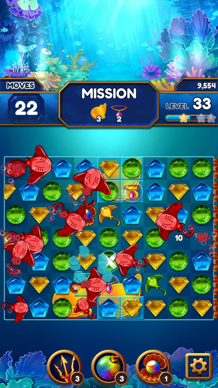Under the Deep Sea: Match 3 screenshot image 2_Popularmodapk.com