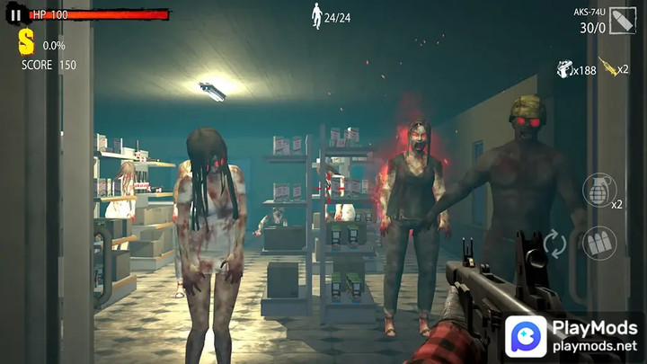 Zombie Hunter D-Day : Offline game<span>(High Damage)</span> screenshot image 3_Popularmodapk.com