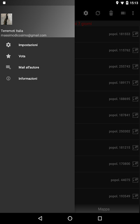 Terremoti Italia screenshot image 14_Popularmodapk.com