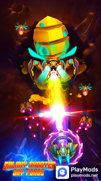 Galaxy Shooter Sky Force<span>(Unlimited money)</span> screenshot image 3_Popularmodapk.com