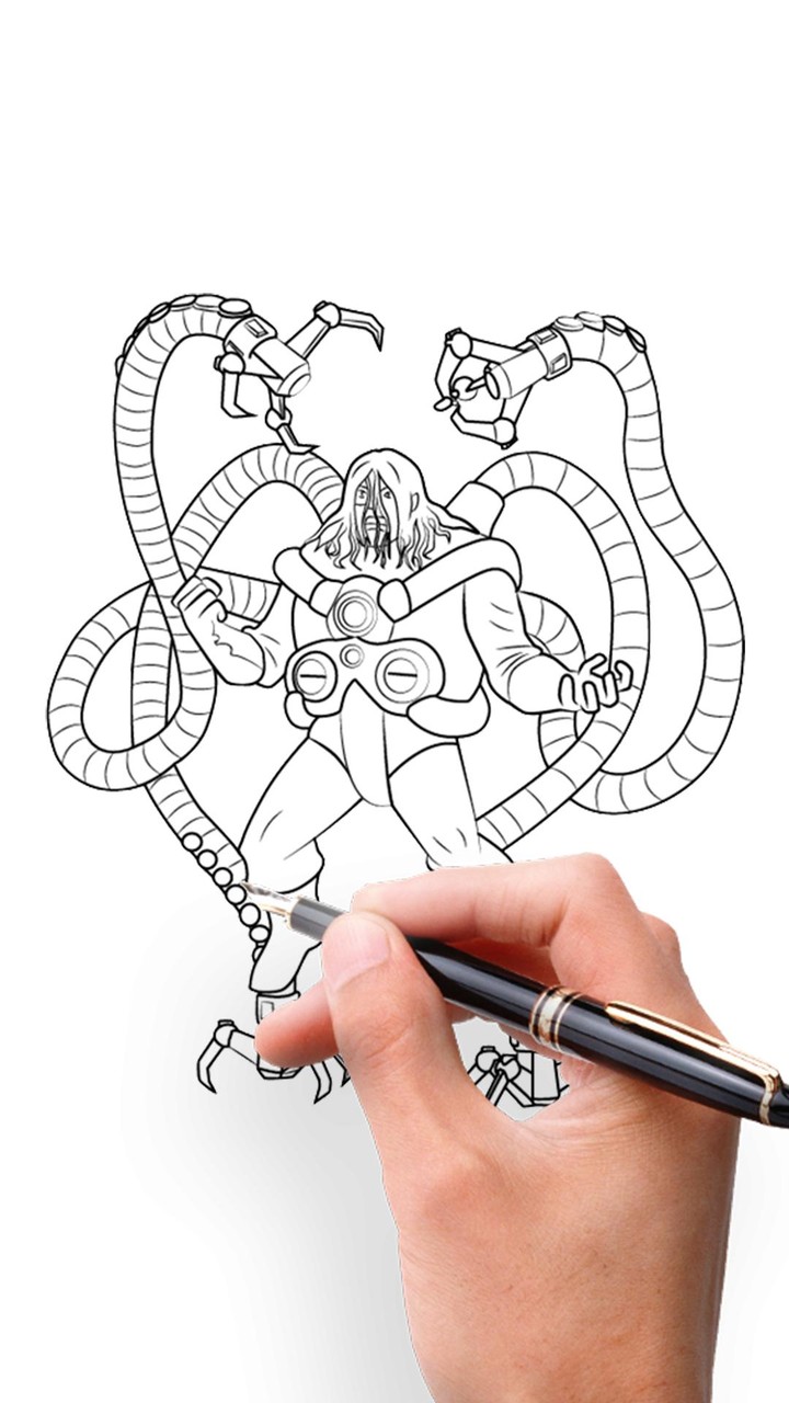 Draw Spider Superhero Man screenshot image 6_Popularmodapk.com