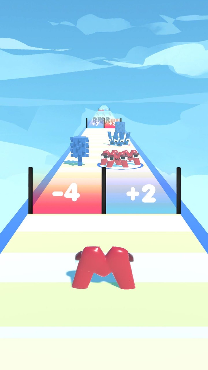 Merge Alphabet 3D Lore Run screenshot image 2_Popularmodapk.com