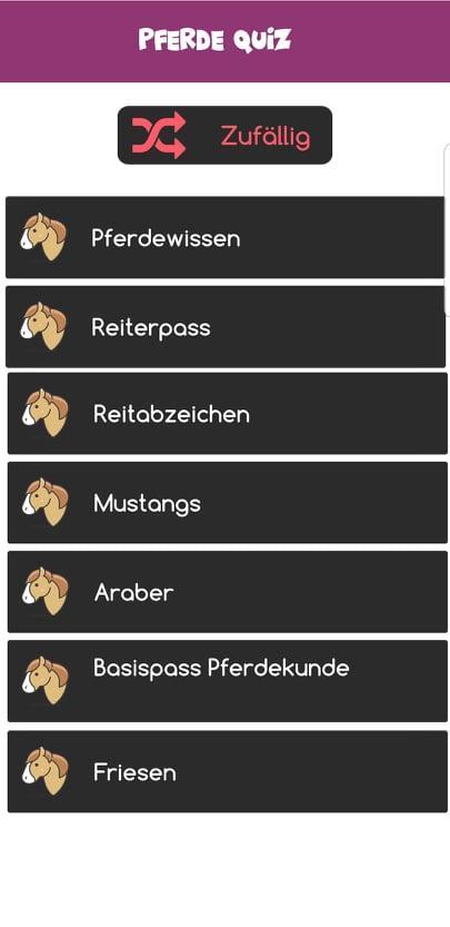 Pferde Quiz Deutsch screenshot image 1_Popularmodapk.com