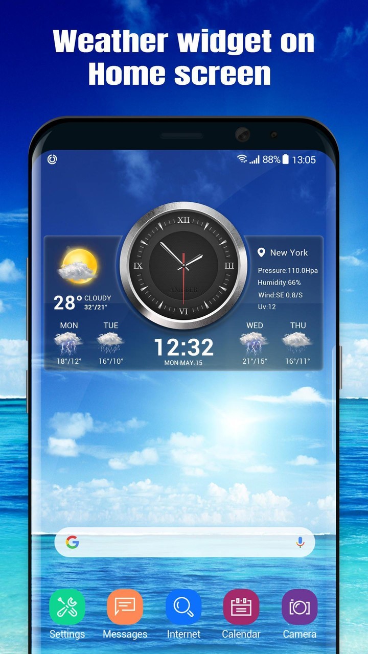 Clock & weather forecast screenshot image 5_Popularmodapk.com