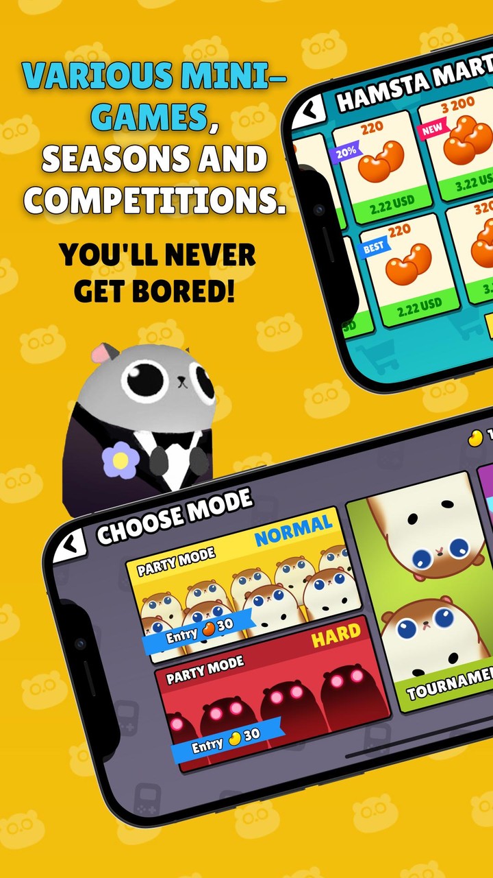 HamstaParty: Run Games! screenshot image 4_Popularmodapk.com