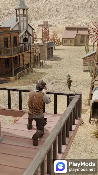 Wild West Sniper: Cowboy War<span>(No Ads)</span> screenshot image 4_Popularmodapk.com