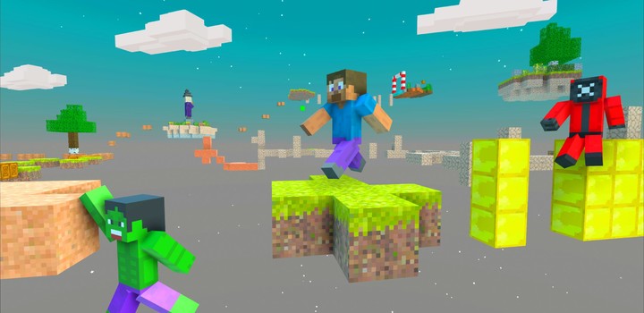 Craft Parkour: 3D Blocky Race screenshot image 3_Popularmodapk.com