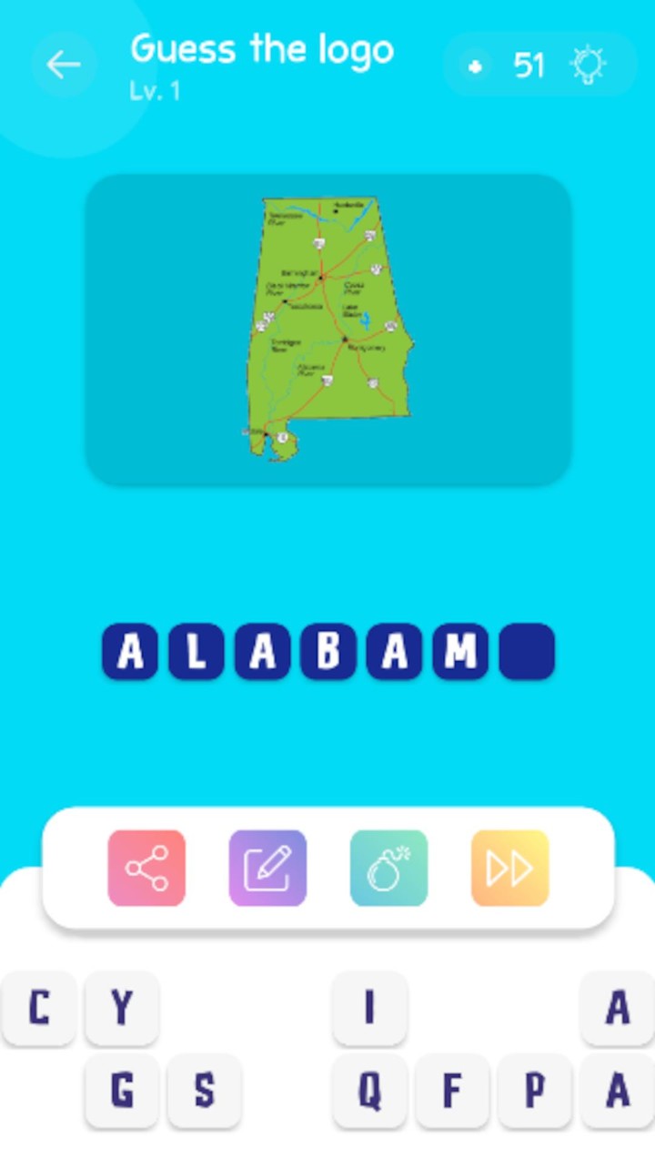 U.S States Maps Quiz screenshot image 5_Popularmodapk.com