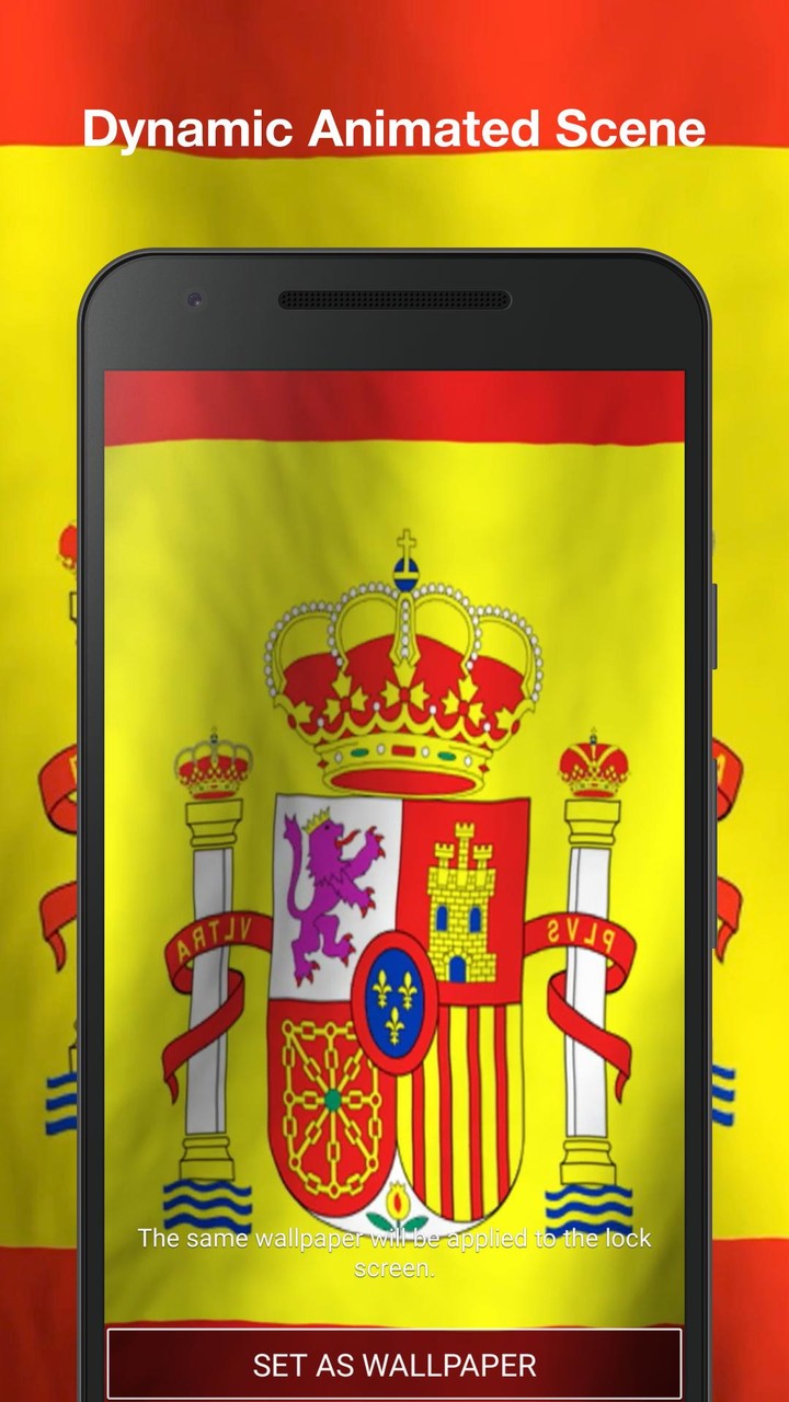 3d Spain Flag Live Wallpaper screenshot image 8_Popularmodapk.com