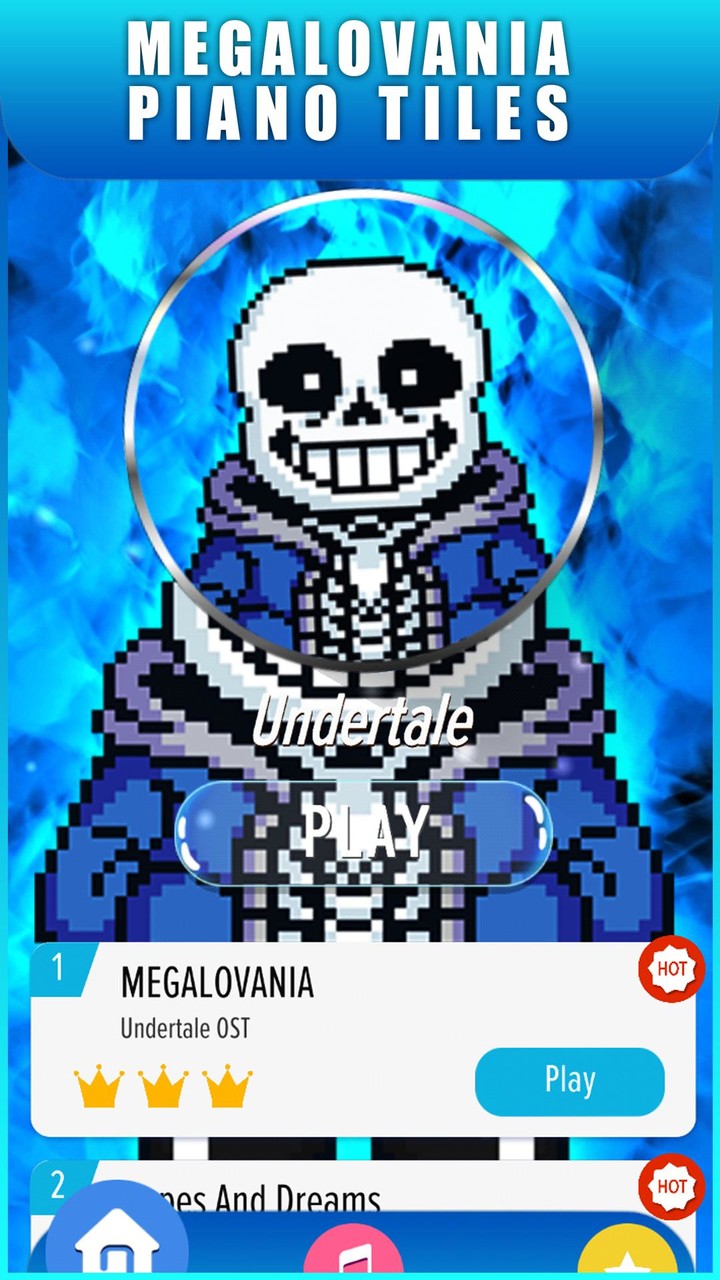 Piano Tiles: MEGALOVANIA SANS screenshot image 3_Popularmodapk.com