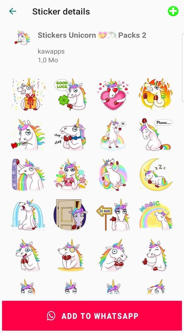 Unicorn Stickers for WhatsApp screenshot image 8_Popularmodapk.com