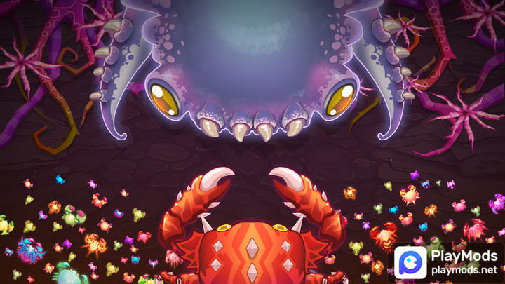 Crab War : Idle Swarm Evolution(Unlimited gems) screenshot image 1_Popularmodapk.com