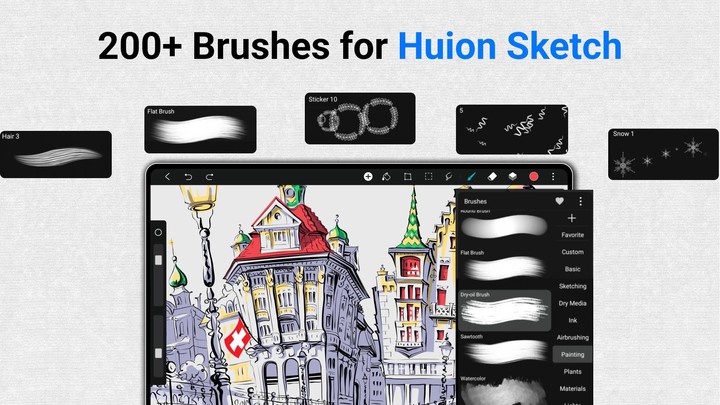 Brushes for Huion Sketch screenshot image 7_Popularmodapk.com