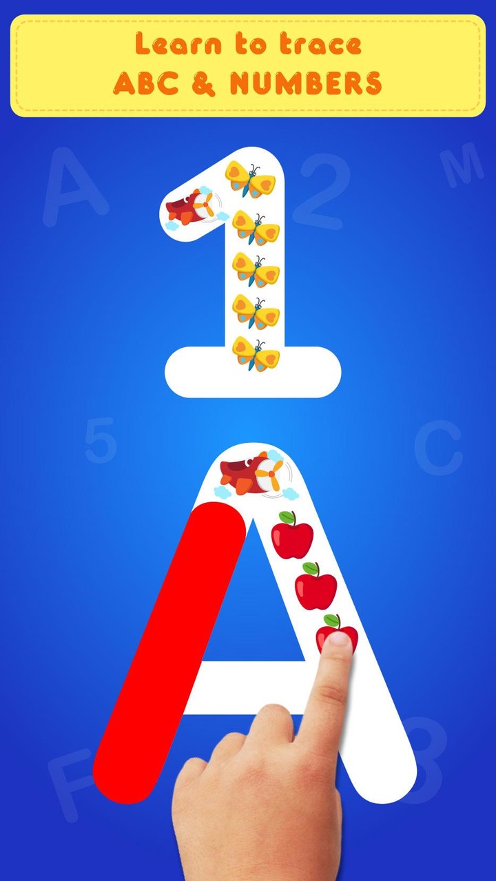 Glitter Number and letters coloring Book for kids screenshot image 5_Popularmodapk.com