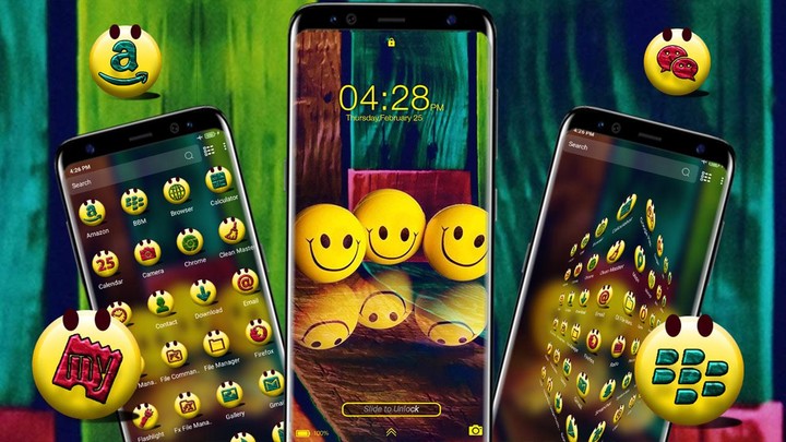 Smiley Emoji Launcher Theme screenshot image 4_Popularmodapk.com