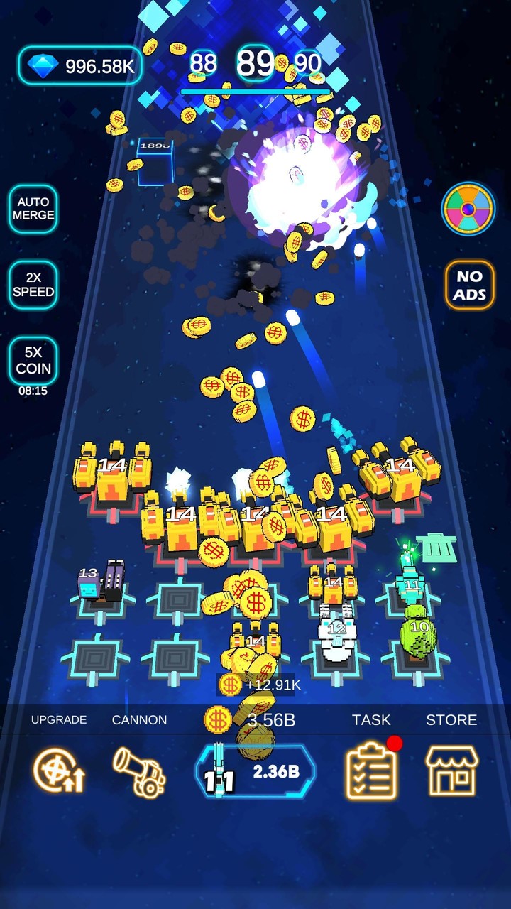 Fireline Merge Defense 3D screenshot image 3_Popularmodapk.com