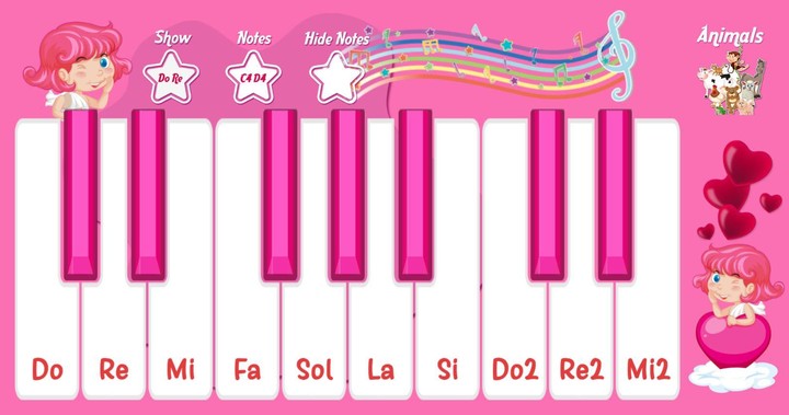 Piano Pink Animals screenshot image 4_Popularmodapk.com