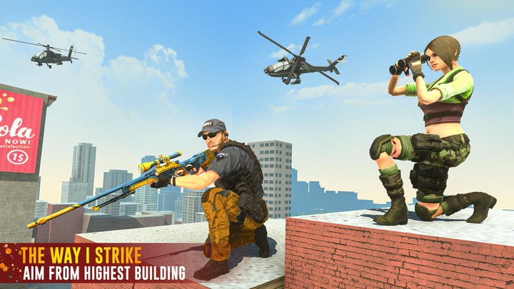 Sniper Games Offline Battle 3D screenshot image 1_Popularmodapk.com