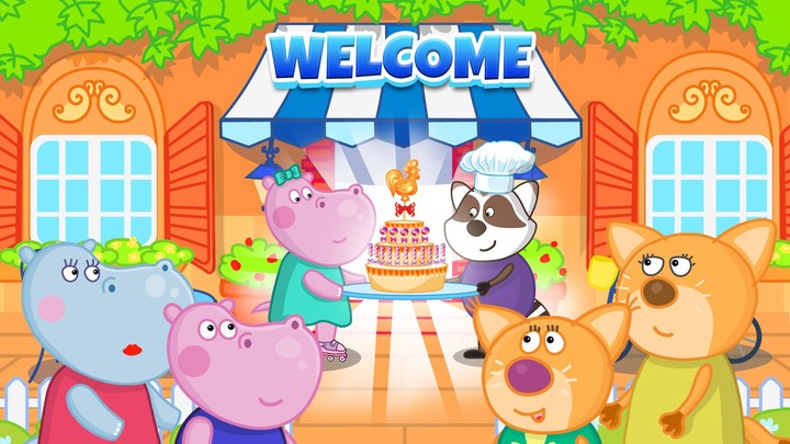 Kids cafe. Funny kitchen game screenshot image 1_Popularmodapk.com