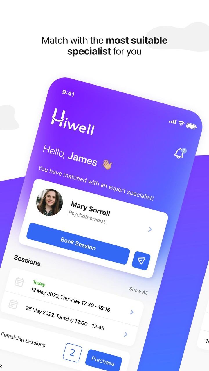 Hiwell Therapy & Mental Health screenshot image 5_Popularmodapk.com