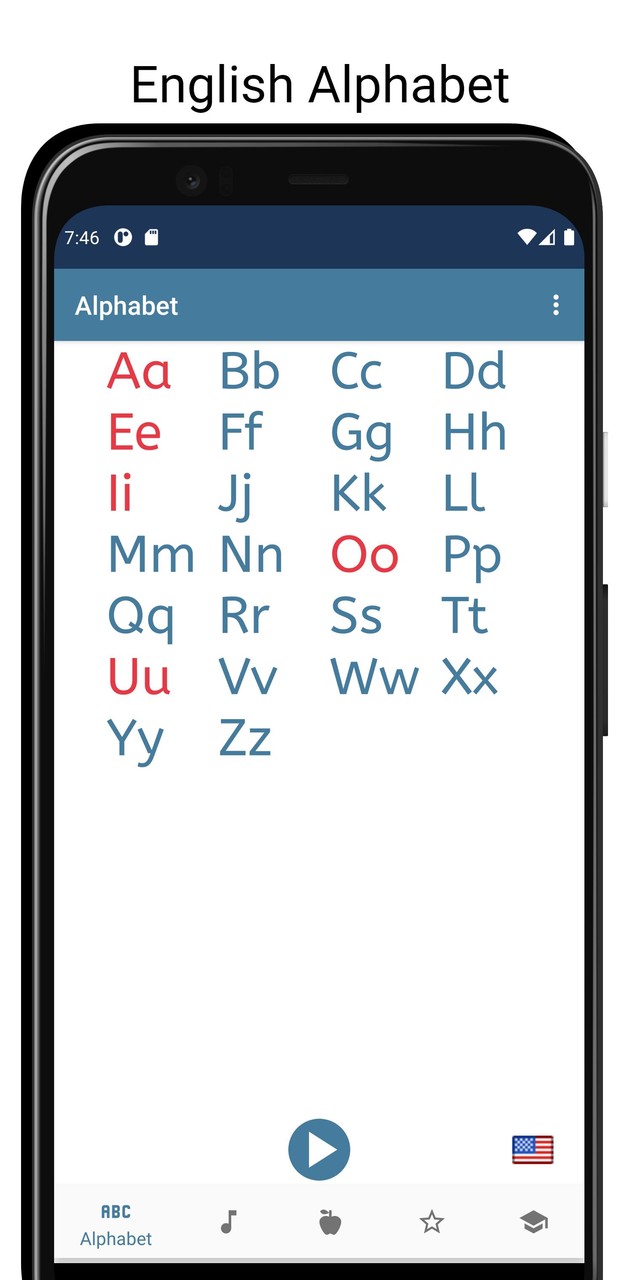 English Alphabet with Sound, Test, Quiz, abc. screenshot image 1_Popularmodapk.com