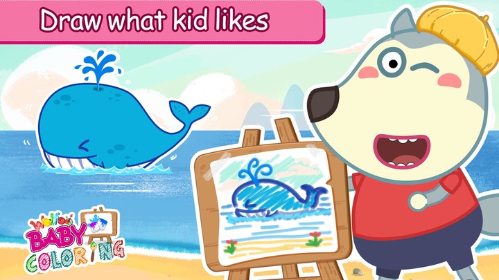 Wolfoo's Drawing Doodle, Color screenshot image 1_Popularmodapk.com