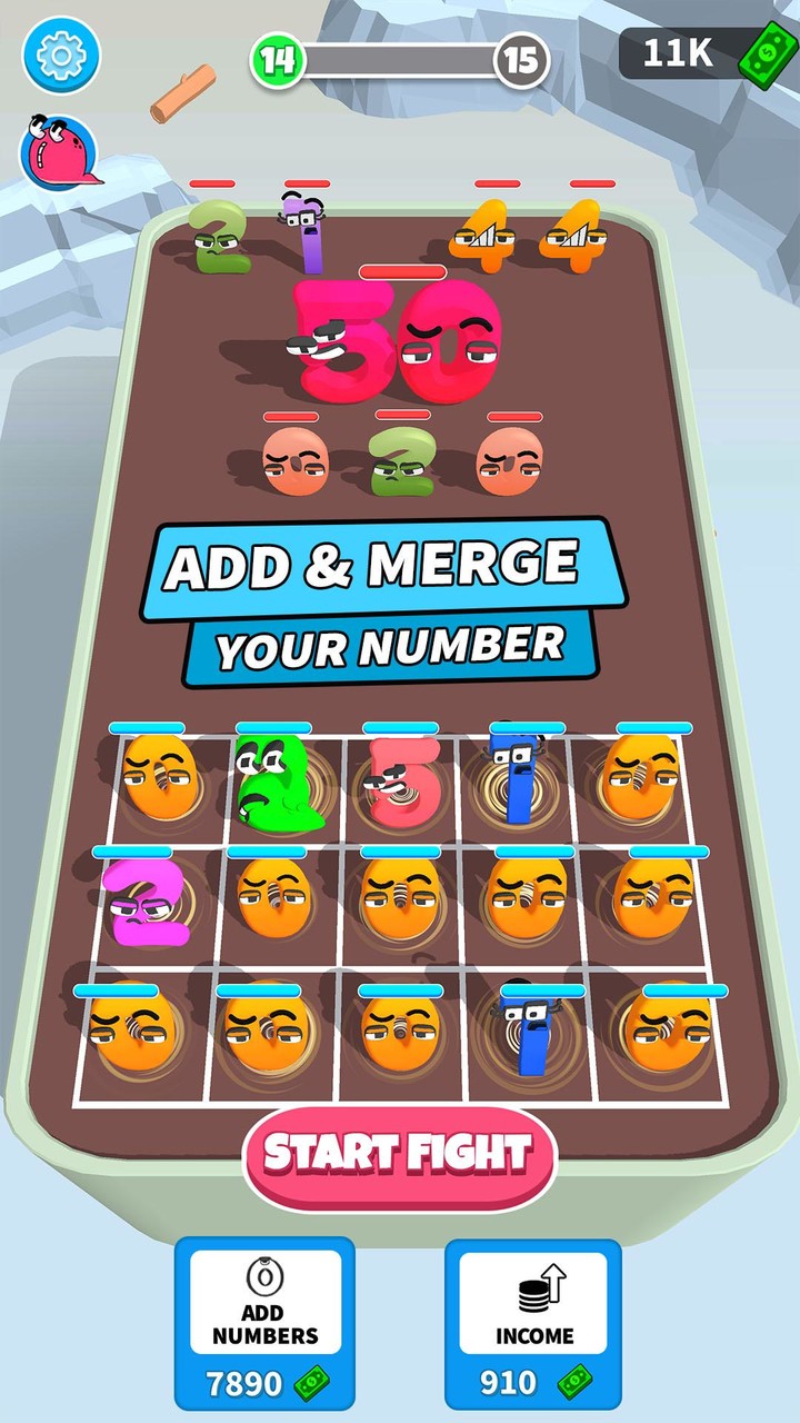 Merge Number Titans screenshot image 1_Popularmodapk.com