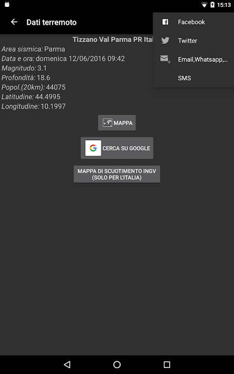Terremoti Italia screenshot image 15_Popularmodapk.com