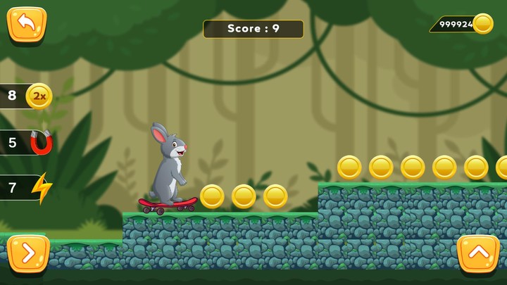 Skating Rabbit Game 2022 screenshot image 4_Popularmodapk.com