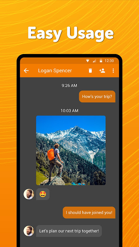 Simple SMS Messenger screenshot image 2_Popularmodapk.com