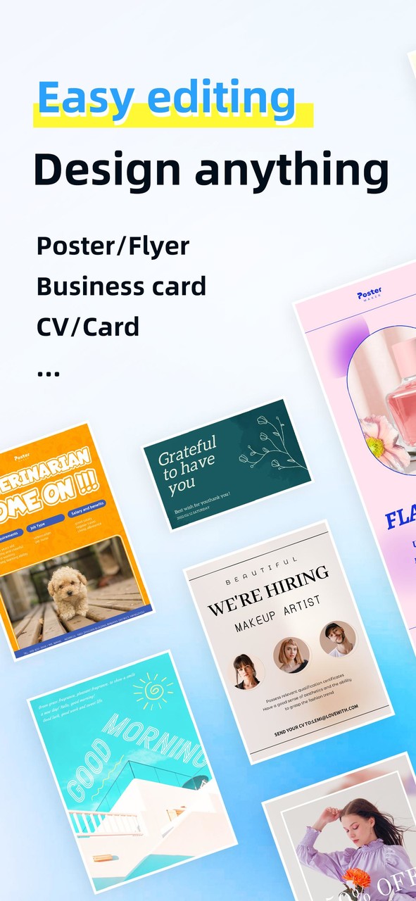 Poster Maker:Graphic design screenshot image 6_Popularmodapk.com