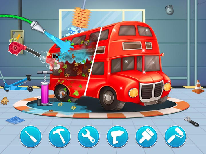 Baby Car Wash Garage Games For Boys screenshot image 3_Popularmodapk.com