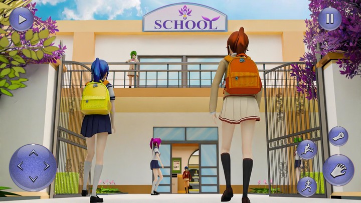 Anime Girl High School Sim 3d screenshot image 3_Popularmodapk.com
