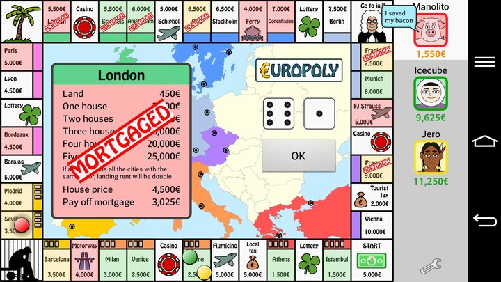Europoly screenshot image 1_Popularmodapk.com
