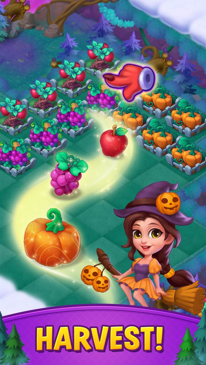 Merge Witches-Match Puzzles screenshot image 2_Popularmodapk.com