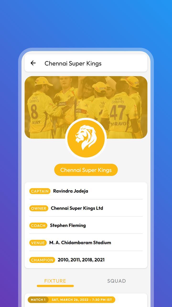 IPL 2022 Schedule & Live Score screenshot image 12_Popularmodapk.com
