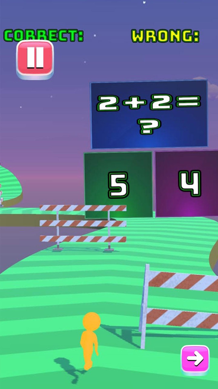 Genius Runner Quiz Dash Run 3D screenshot image 2_Popularmodapk.com