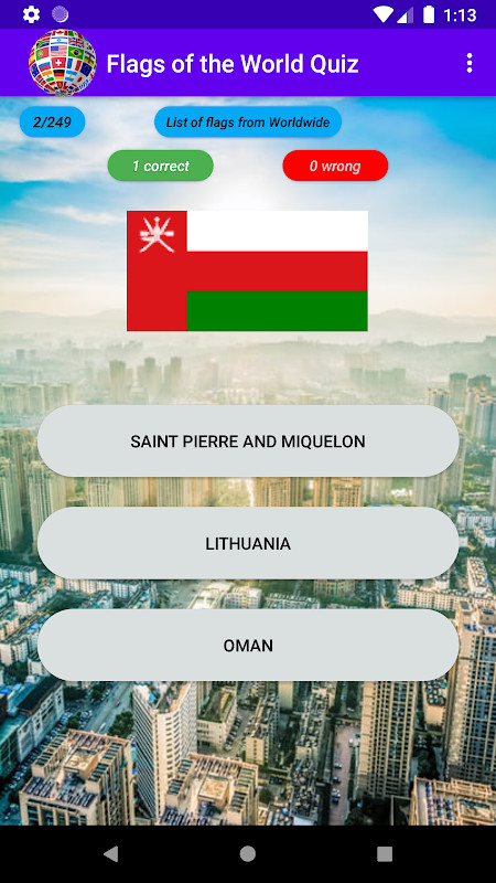 Quiz of Country Flags screenshot image 2_Popularmodapk.com
