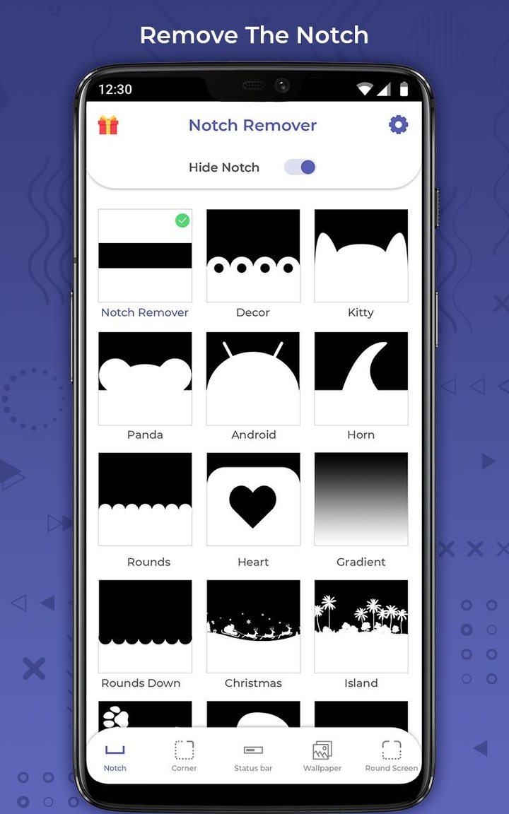 Notch Remover - Notch Hider & Customize Status Bar screenshot image 11_Popularmodapk.com