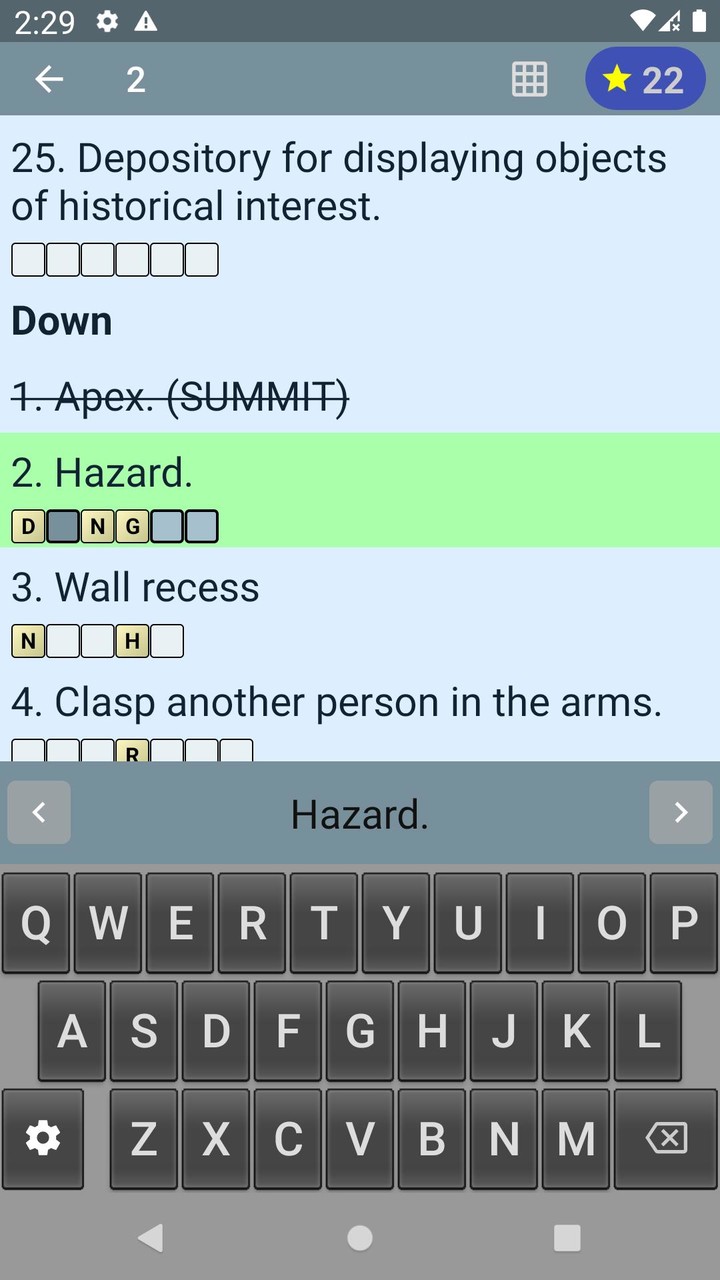 English Crossword puzzle screenshot image 5_Popularmodapk.com