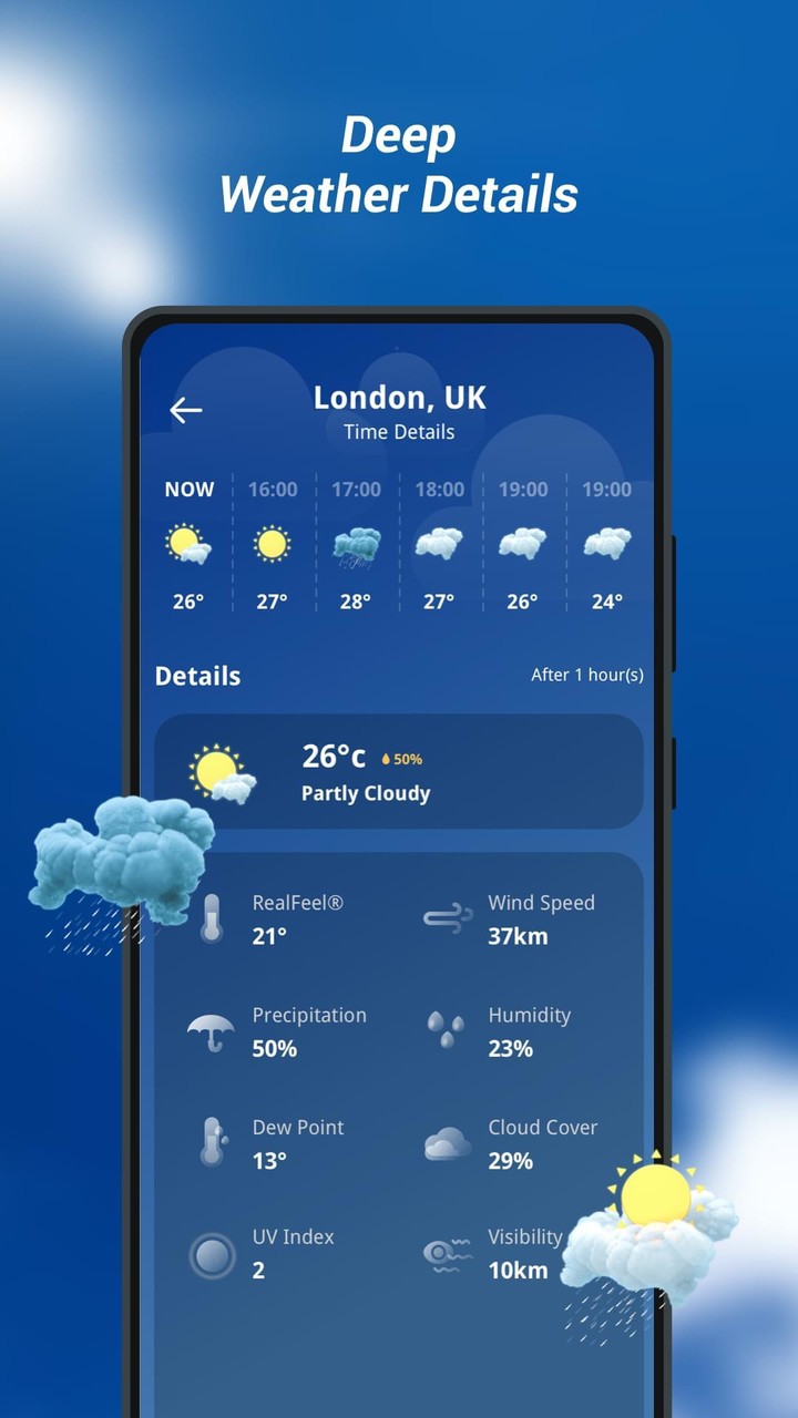 Weather Helper：Local Forecast screenshot image 5_Popularmodapk.com