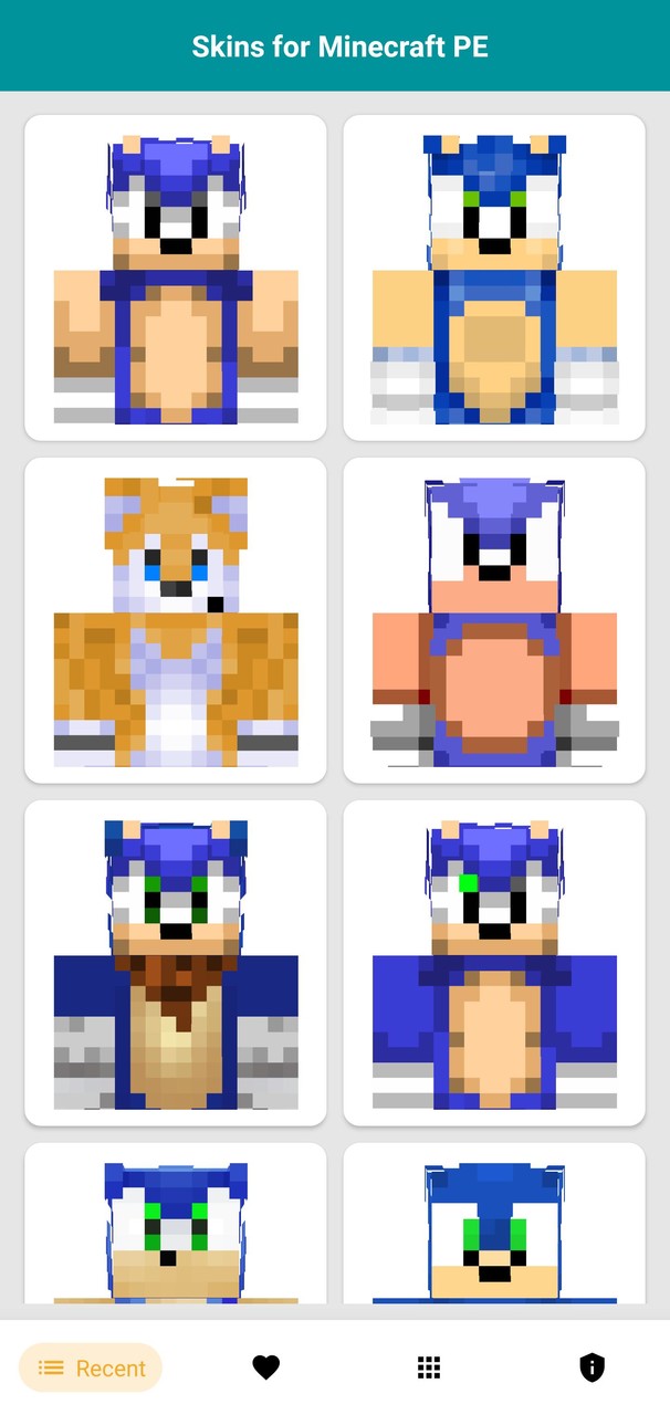 Soni Skins for Minecraft screenshot image 4_Popularmodapk.com