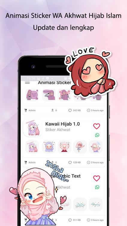 Animasi Sticker WA Akhwat Hija screenshot image 6_Popularmodapk.com